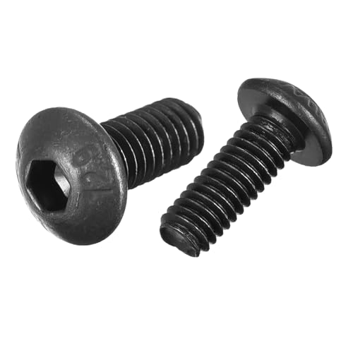 uxcell M4x12mm Hex Socket Button Head Cap Bolts Screws Alloy Steel 50pcs