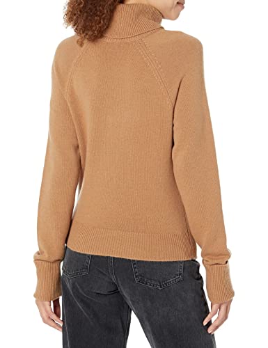 PAIGE Women's Cherise Sweater Turtle Neck Cropped Cutout Design in Toffee Bronze2
