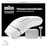 Braun IPL Silk·Expert Pro 3 at Home Hair Removal Device, Alternative for Laser Hair Removal, Includes Pouch, Venus Razor, Precision Head, 1 Year of Smooth Skin, Gift for Women, White/Silver, PL3121