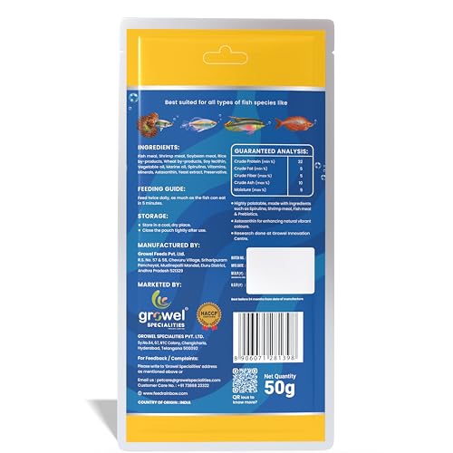 Image of Micro Floating Fish Food Pellets 50g | 0.9mm Pellet Size | Highly Digestible & Nutritious Fish Feed for All Aquarium Fish