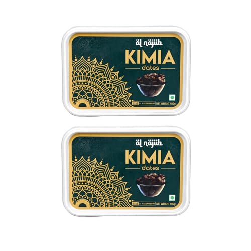 Image of Al Najiib Kimia Original Dates 400g (Pack of 2) | Arabian Dates | Premium Dry Fruits | All-Natural | No Added Sugar | No Preservatives | Khajur /Khajoor /Khejur