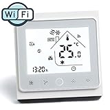 5 + 2 seis períodos programables maximizan la comodidad y la economía. Mueva la memoria cuando la alimentación está apagada. Cree un grupo de termostatos para controlar de manera central. No hay límite para agregar termostatos en App.Support Device Sharing a su familia o amigos.