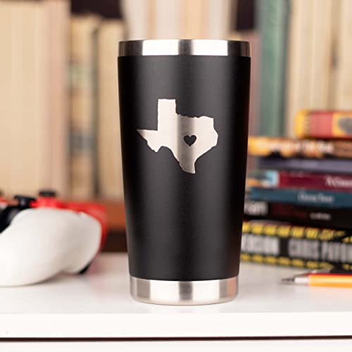 Jenvio Texas Gifts | Stainless Steel Wine Or Coffee Travel Tumbler With Laser Etched Design 2 Lids And 2 Steel Straws | Themed State Decor For Women Husband #TOP7