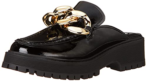 Steve Madden Women s Miri Loafer, Black Patent, 8