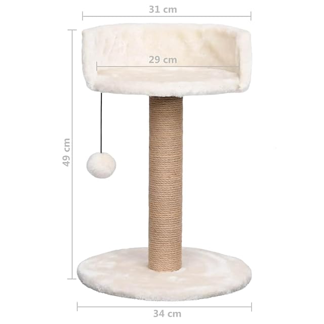 Foto 2 de 7 de vidaXL Árbol para Gatos con Poste Rascador Hierba Marina Casa Muebles Gatito Juguete Colgante Torre…