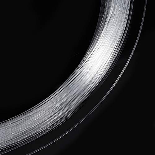 Honfitat 100M Pmma Transparent Plastic Fiber Optic Cable End Grow LED Decor 0.75/1/1.5 mm - 1.5 mm, Transparent/Green - Image 4