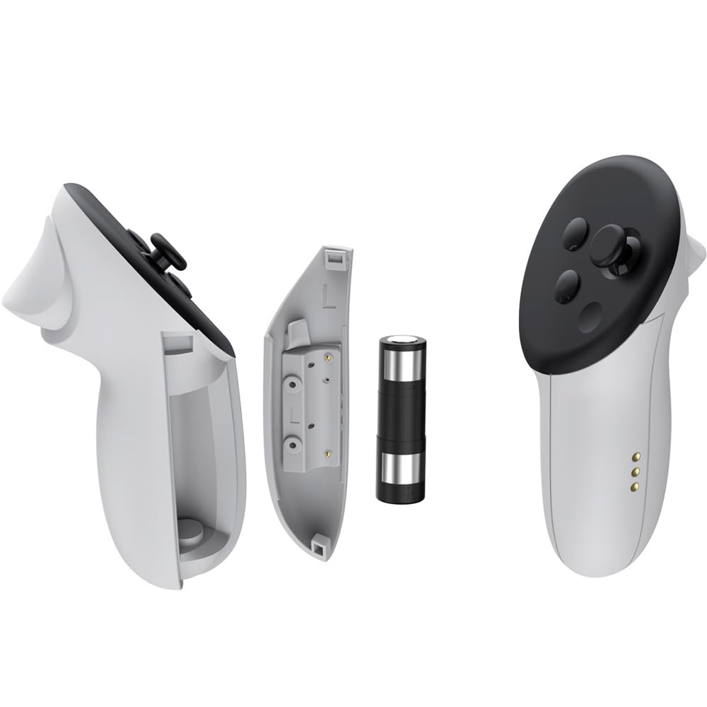 Station d'accueil pour Meta Quest 3S, Station de Charge magnétique pour Quest 3S VR, Charge Rapide pour Le Casque et Les contrôleurs, avec 2 Batteries Rechargeables.