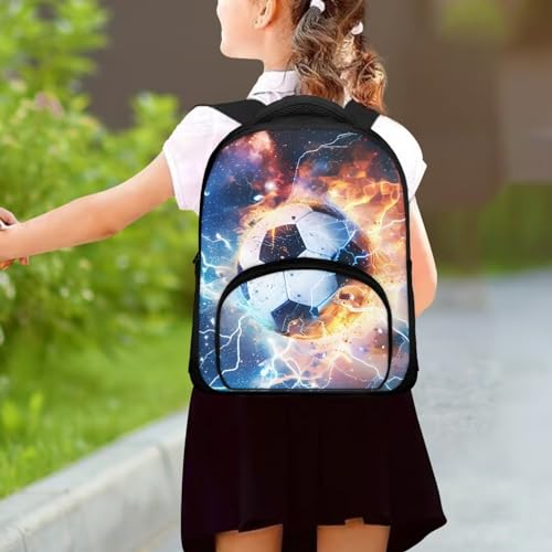 Soccer 12 Inch Mini Backpack for Girls Boys Elementary Primary School Students Bookbags Kids Toddler Preschool Kindergarten Schoolbags Daypacks3