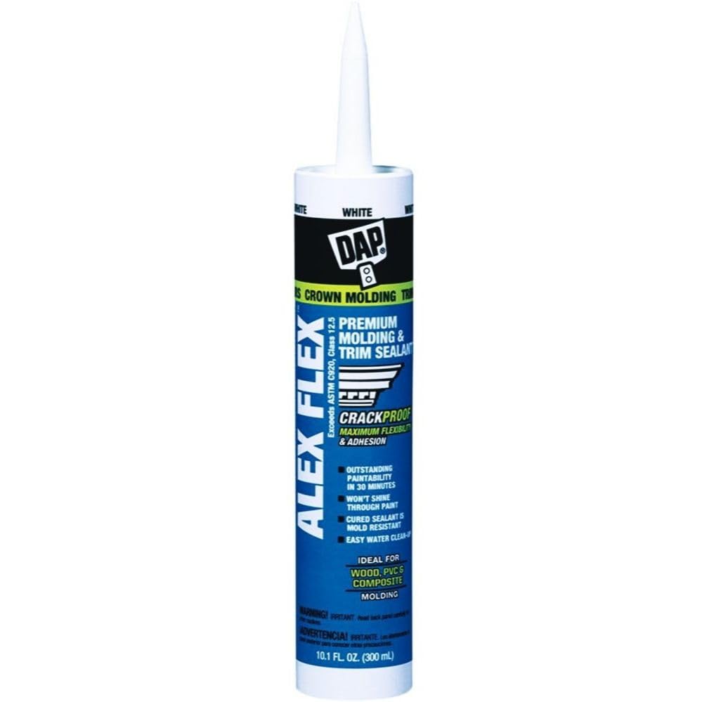 DAP 18542 2 Pack 10.1 oz. Alex Flex Premium Molding and Trim Sealant, White