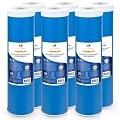 Aquaboon 5 Micron 20 x 4.5 Whole House Water Filter Replacement Cartridge Grabular Activated Carbon (GAG) for 1-Stage Water Filtration System 6 Pack