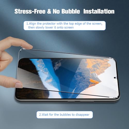 Image of Screen Protector for Huawei Honor 8A | 8A Pro | 8A Prime | Play 8A (Black) Tempered Glass Edge-to-Edge 6D Screen Guard With Installation Ki