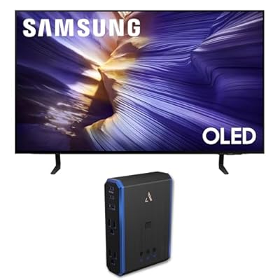 Samsung QN42S90FAEXZA 42 Inch 4K OLED Smart TV with an Austere 5S-PS4-US1 4-Outlet Power (2025)