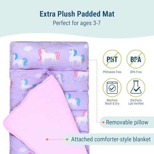 Image of Wildkin 28803 Unicorn Original Nap Mat Pillow Insert, One Size