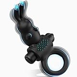 PRONFANS Penisring Vibrator Sex Spielzeug, Penis für Paare mit 10 Vibrationsmodi Cockring Sexspielzeug Massagegerät für Langwährende Erektion Rabbit Vibration für Frauen und Mann