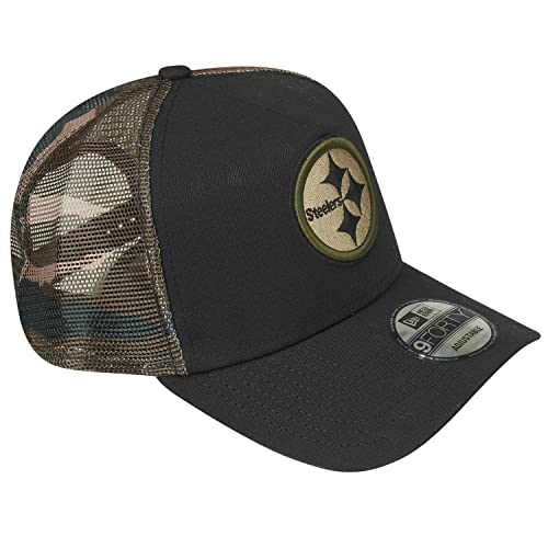 New Era Snapback Trucker Cap Pittsburgh Steelers Wood Camo - vue 3