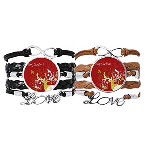 Bracelet en cuir et corde cerf réglable (lot de 2) pour éviter les erreurs de taille