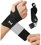 FVVWVV 2 Pcs Wrist Brace for Pain Relief, Ultra-Thin Wrist Compression Wraps for Carpal Tunnel, A...