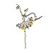 Produktbild SODIAL Modeschmuck Brosche Strass Blume Hochzeit Brosche Zubehoer der Kleidung Soiree Maedchen Ballerina