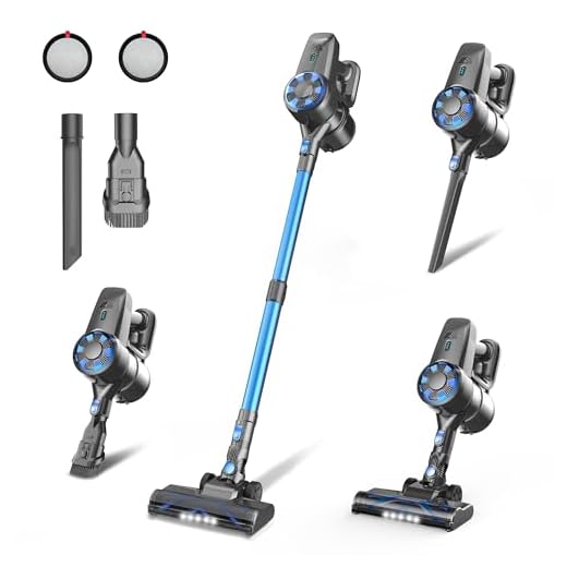 UML0 Cordless Vacuum Cleaner, 8-in-1 Lightweight Stick Vacuum with Powerful Suction, Self-Standing, 40 Mins Max Runtime, Rechargeable Vacuum Cleaners for Home, Hardwood Floor, Carpet, Pet Hair N3S