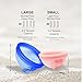 WE KEEO Reusable Menstrual Disc Made from 100% Medical Grade Silicone Period disc, Holds up to 6 Super tampons with Leak Free 12 Hour Comfortable Protection |Tampon, Pad and Menstrual Cup Alternative