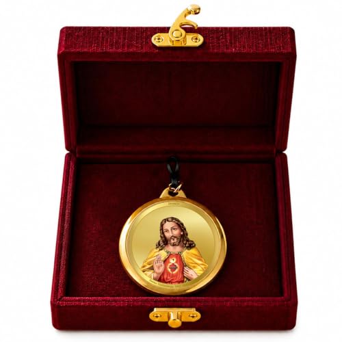 Image of DIVINITI 24K Gold Plated Double-Sided Religious Pendant with Premium Gift Box, Spiritual Locket for Men & Women, Devotional Jewellery for Gifting & Everyday Wear