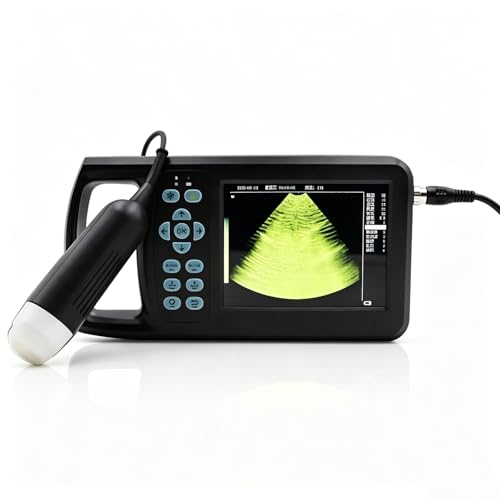 Waterproof Pet Ultrasound Scanner with 2.0-5.0mhz Probe for Accurate Fetal Count and Heartbeat Monitoring in Dogs, Cats, and Pigs