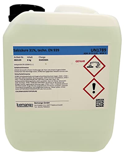Bemango Salzsäure 30-31% Technisch 5 Liter Kanister 6 kg