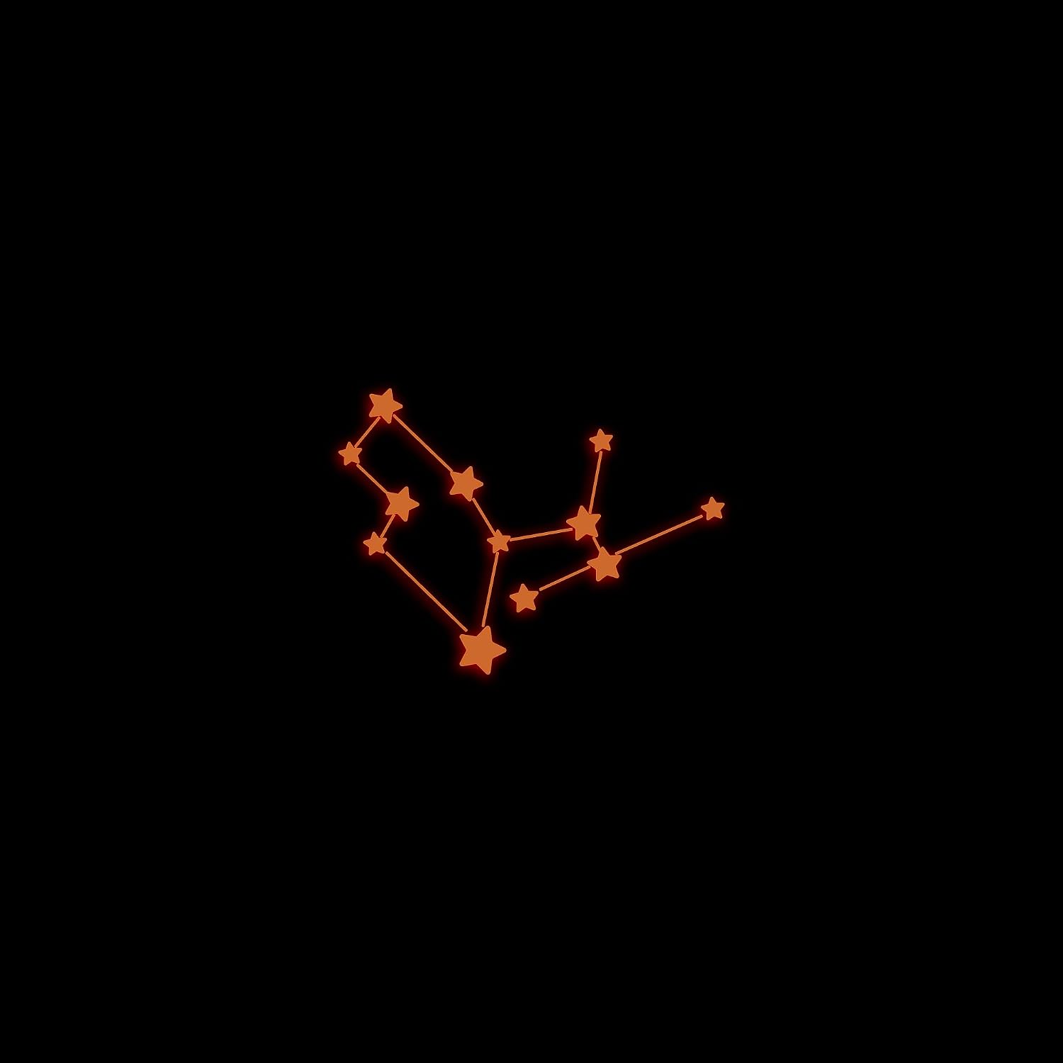 Virgo Zodiac Constellation Star Map Glow in The Dark Sticker Decal for Phone Tablet Laptop Car Truck Window | 2" Sticker | Green image 5