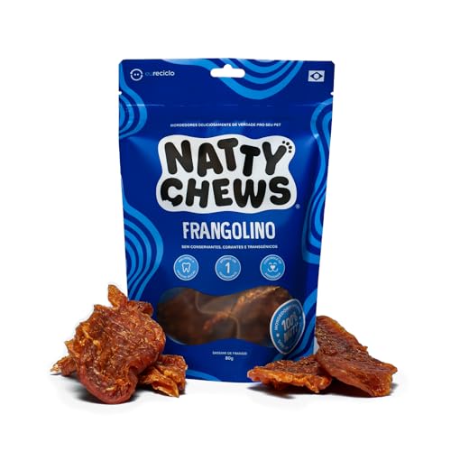 Petisco Frangolino Natty Chews Sassami de Frango Para Cães e Gatos - 80gr
