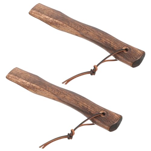 INOOMP 2 Stück Ersatz-Axtstiel aus Holz: 26 cm massiver Werkzeugstiel aus Holz für Gartenarbeit, Caâ€¦ – Miniatur