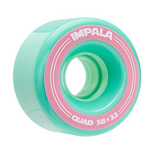Impala Rollerskates Impala Replacement Wheel 4-Pack Aqua 58Mm #TOP1