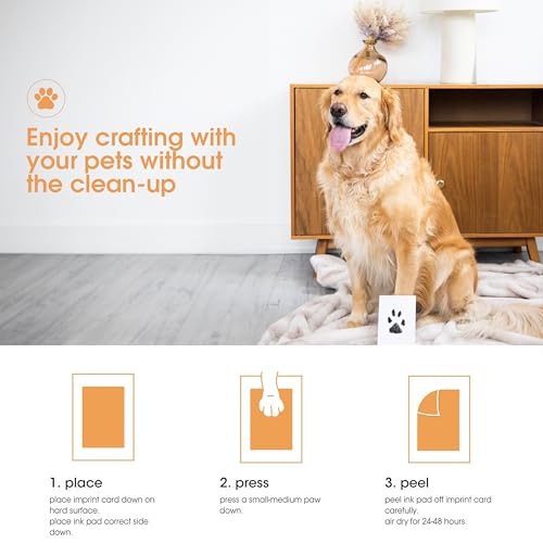 Pearhead Pet Clean-Touch Ink Pad, Medium/Large, Black Ink Pad for Cats or Dogs, Pet Owner, Pet Owner Must Have Item, Pet Memory Keepsake, for Medium to Large Pets by Pearhead - Image 3