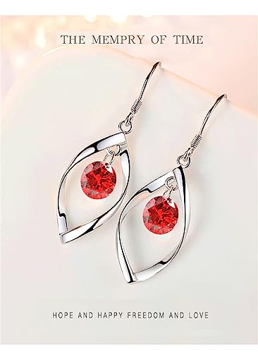 925 Silver Dangle Earrings For Women Hypoallergenic Cute Fashion Teardrop Drop Earrings Sparkly Nickel Free Crystal Hanging Dangly Dangling Earrings Jewelry For Women Girls #TOP2