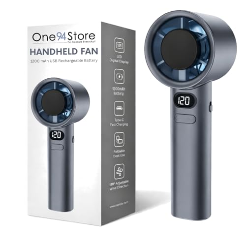 One94Store Handheld Rechargeable Fan, Portable Mini Electric Fan ...