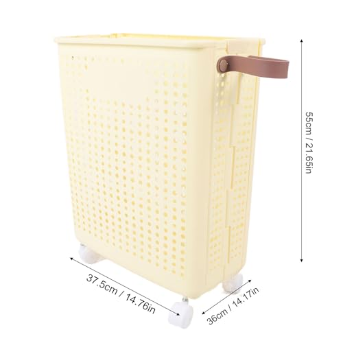 Panier à vêtements pliables avec roues pour couloir