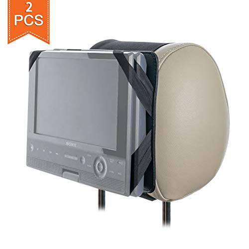 Tfy Car Headrest Mount For Portable Dvd Player, Also Fit Swivel & Flip Style Portable Dvd Players With 9 To 9.5 Inch Lcd Screens - 2 Pieces #TOP6