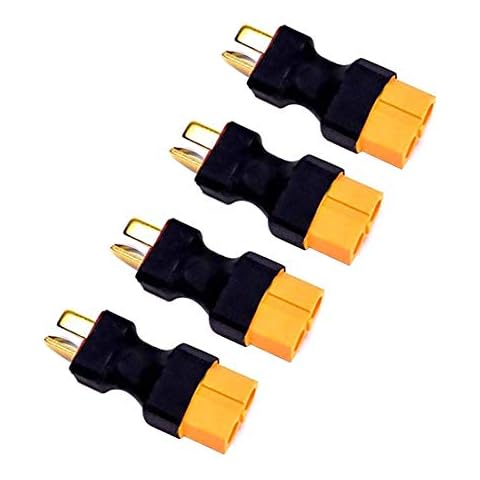 FLY RC 4PCS XT60 Female to Male T Plug Connector Adapter No Wires Wireless RC LiPo NiMH Battery ESC Connector Adapters Cover