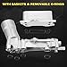 926-959 Upgraded Full Aluminum Engine Oil Filter Housing with Oil Cooler Sensors and Gaskets Compatible with Dodge Charger Challenger Journey, Wrangler, Ram ProMaster 3.6L V6, Chrysler 200 300