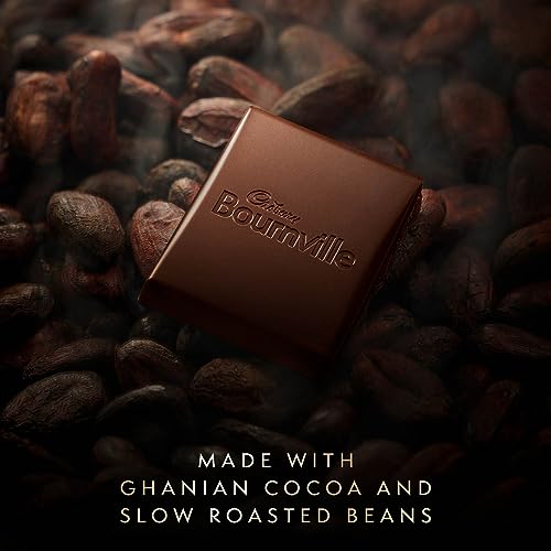 Image of Cadbury Bournville Rum & Raisin Dark Chocolate Bar, 80 G (Pack Of 8) - 320 Gm