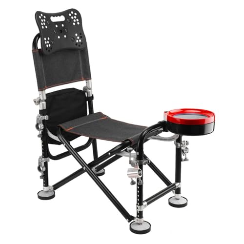 cadciehe Chaise de pêche pliante, 13 vitesses, hauteur...