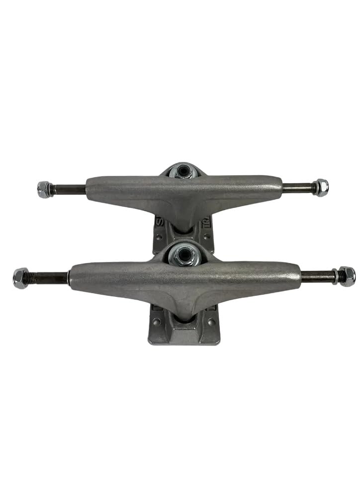 Generic Tracker Trucks 139mm Axis Polished Skateboard Trucks, 8.25 inches, Hollow Kingpin, Large, Silver