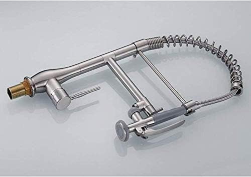 Kitchen Taps Tap Faucet Brushed Nickel Pull Down Spring Sink Swivel Spout Elevated Tank Mixer Torneira Cozinha