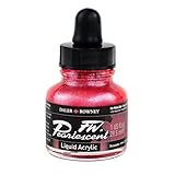 Daler - Rowney FW 29.5ml Bouteille d'encre acrylique effet perle- Hot Mama Rouge