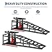 Hydraulic Car Ramps 2 Pack - 11000Lbs Capacity Low Profile Vehicle Ramps for Oil Changes, Trucks, Trailers & Garage Auto Repair, Heavy Duty Steel Construction, Black