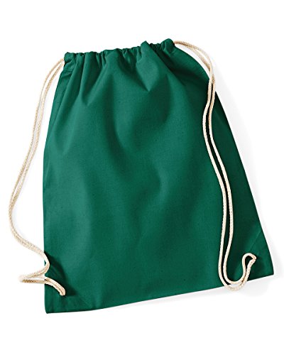 Image of W/Mill Cotton Gymsac Colour=Bottle Green Size=O/S