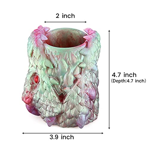 Dragon Head Silicone Planter Mold, Flower Pot Molds For Concrete, Cement, Polymer Clay, Resin Casting #TOP1