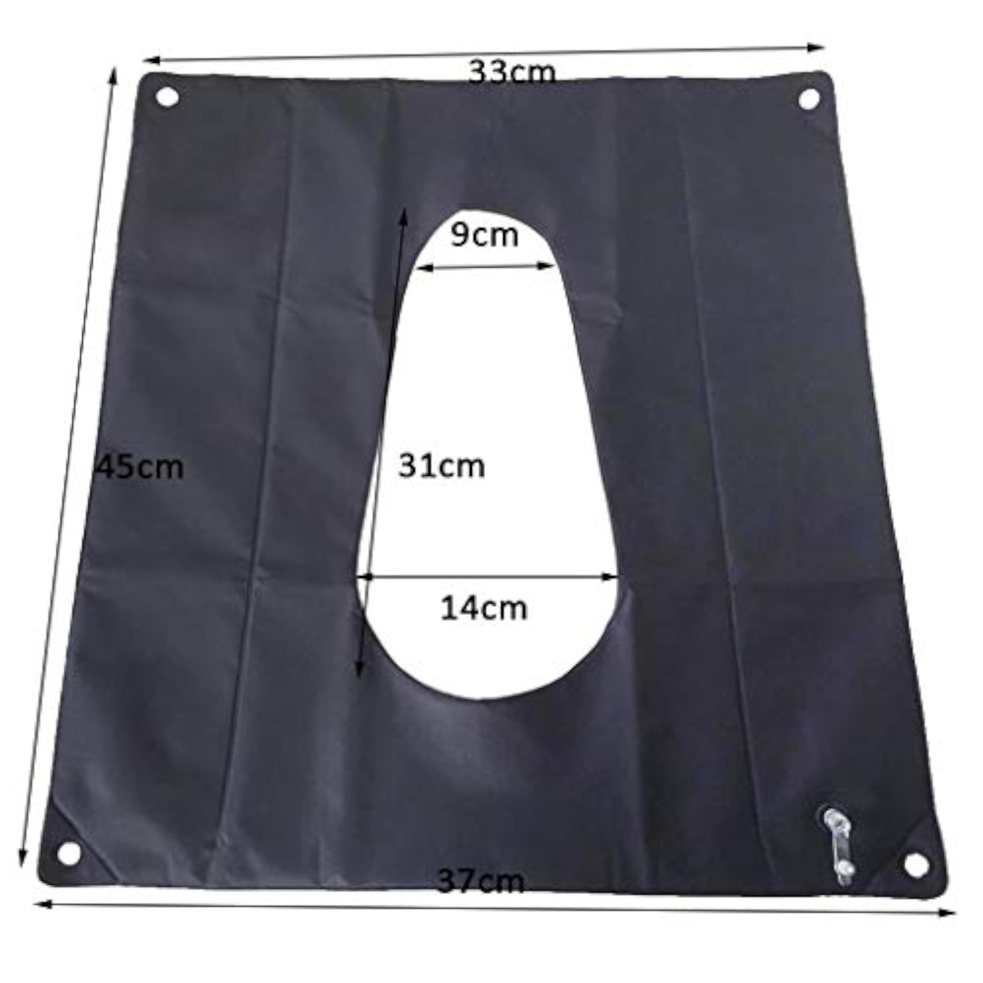 Inflatable Seat Cushion for Bedsore Relief, Deep Grey
