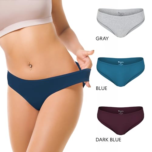 Image of Women's Cotton Bikini Panties Underwear for Women Comfort 3 Pack