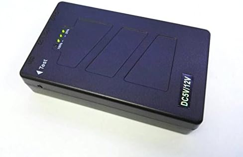 12V DC 3800mah / 5V USB 5800mah 30W 45.6Wh Rechargeable Lithium Ion, Li-ion Battery Pack Power Bank for CCTV Cameras, LED Strip Lights and more. With UK Charger