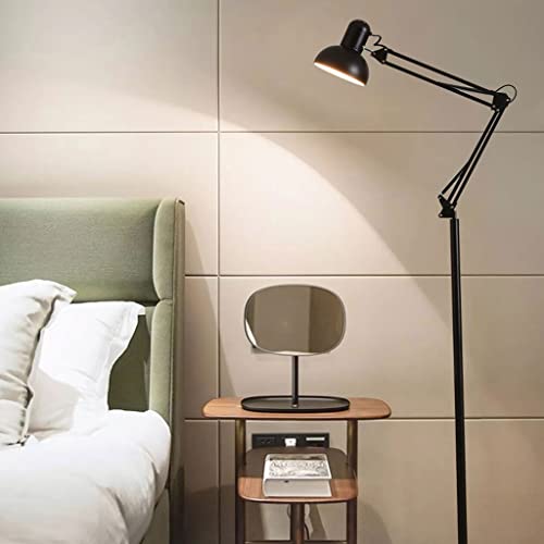 Lámpara de pie de hierro ajustable con casquillo E27 para iluminación interior 6